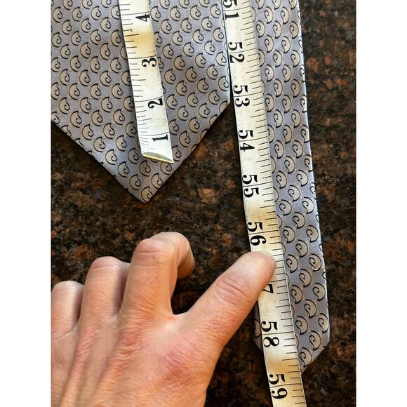 J. Jerry Garcia Emerging Elephant Collection 28 light blue paisley Silk Mens Tie - Picture 8 of 9